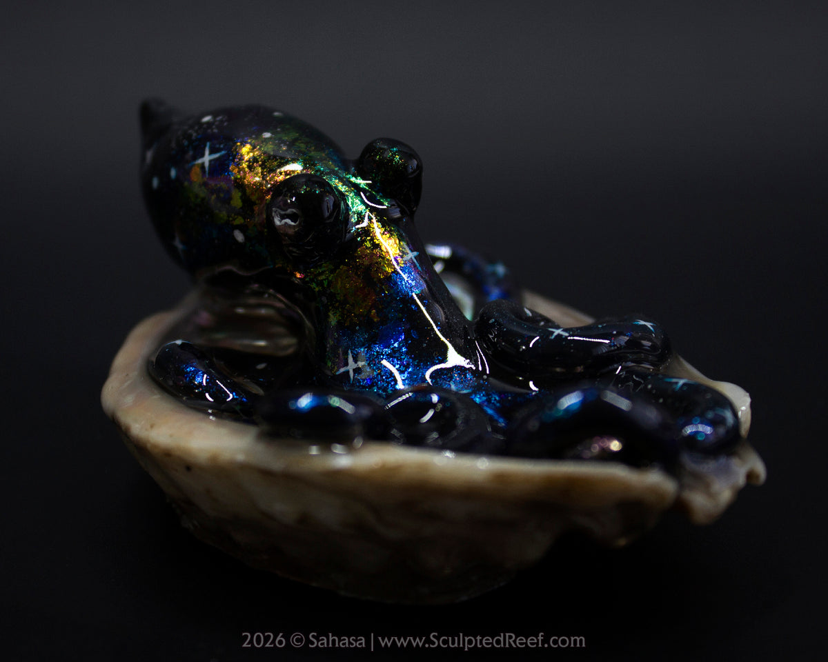 TITANIA - Shelltopus - OOAK Nebula Octopus Sculpture