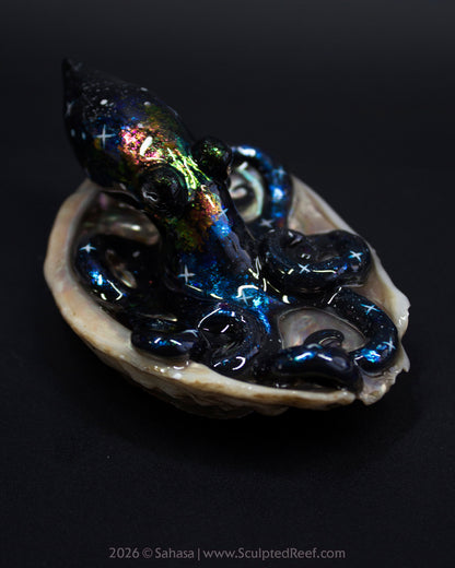 TITANIA - Shelltopus - OOAK Nebula Octopus Sculpture