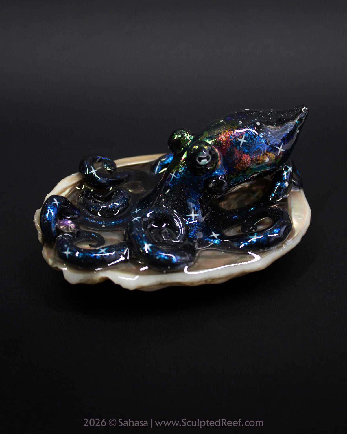 TITANIA - Shelltopus - OOAK Nebula Octopus Sculpture