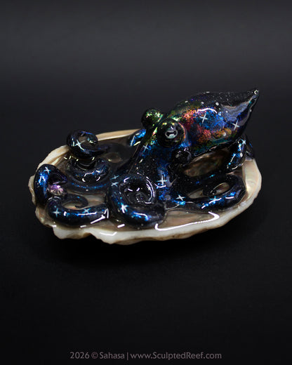 TITANIA - Shelltopus - OOAK Nebula Octopus Sculpture