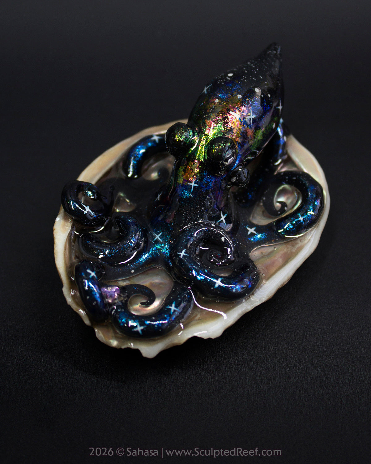 TITANIA - Shelltopus - OOAK Nebula Octopus Sculpture