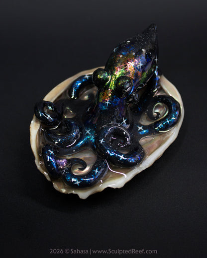 TITANIA - Shelltopus - OOAK Nebula Octopus Sculpture