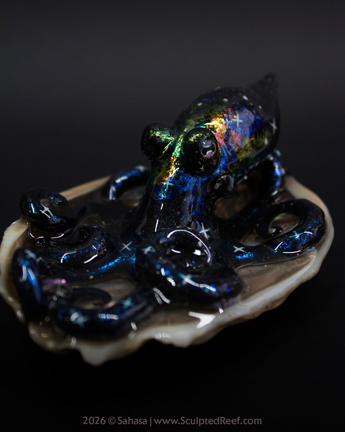 TITANIA - Shelltopus - OOAK Nebula Octopus Sculpture