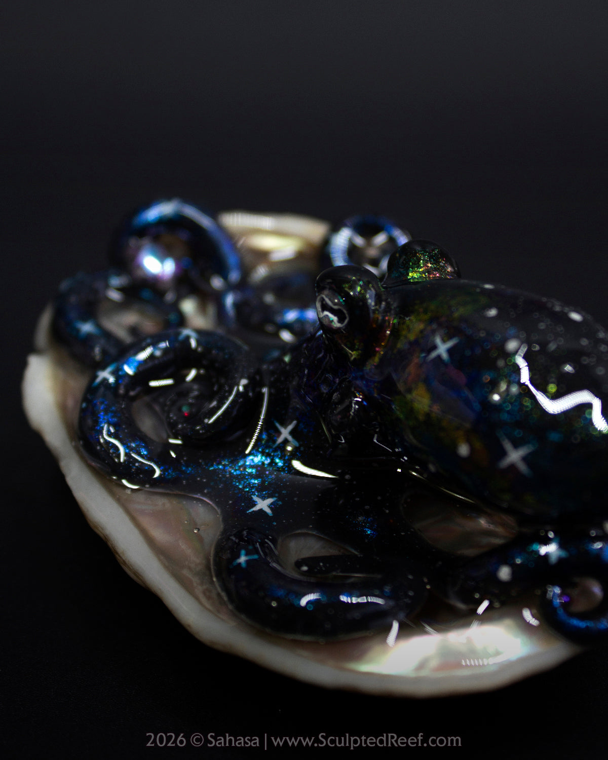 TITANIA - Shelltopus - OOAK Nebula Octopus Sculpture