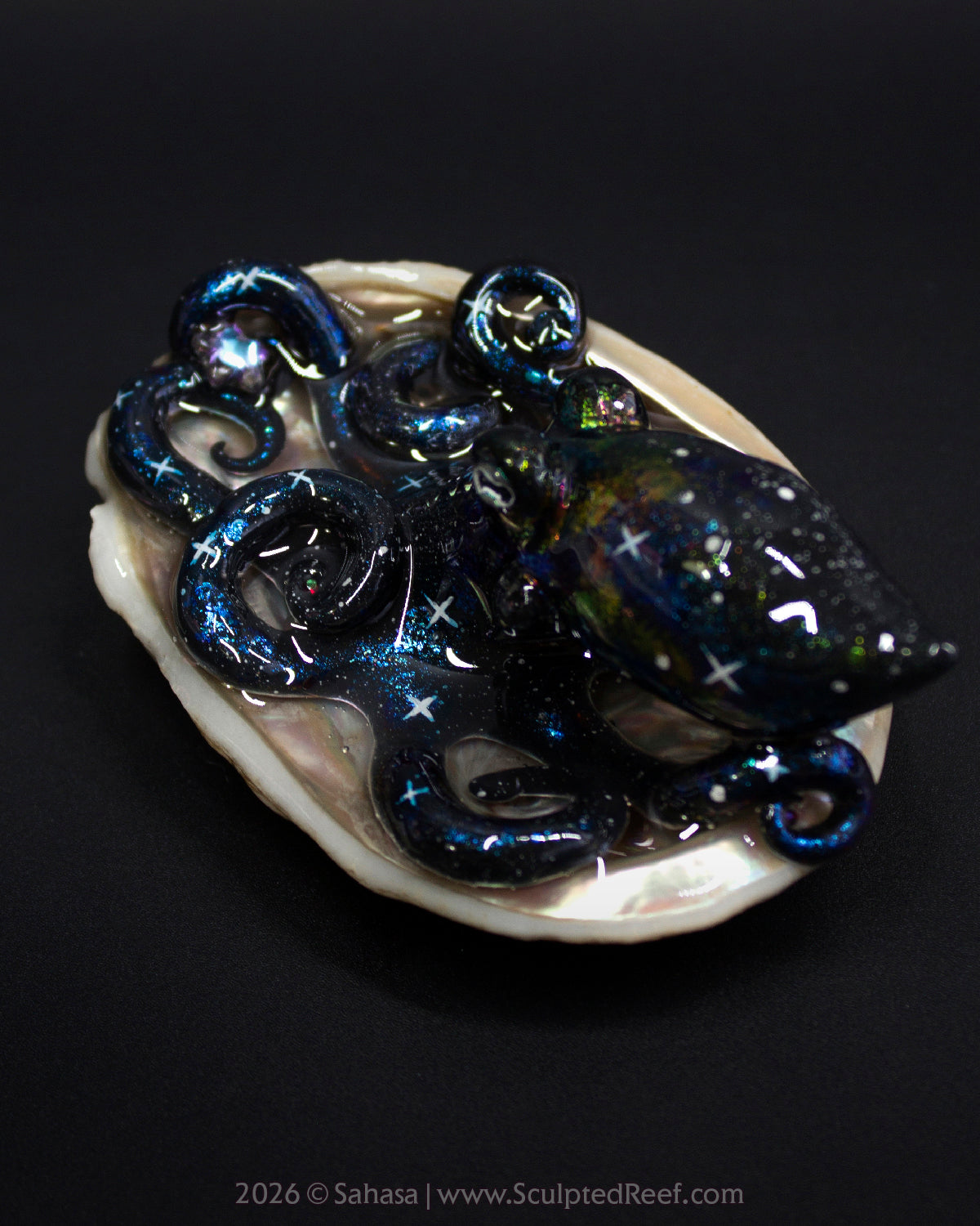 TITANIA - Shelltopus - OOAK Nebula Octopus Sculpture