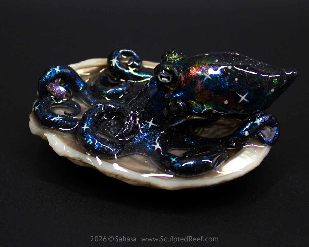TITANIA - Shelltopus - OOAK Nebula Octopus Sculpture