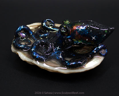 TITANIA - Shelltopus - OOAK Nebula Octopus Sculpture