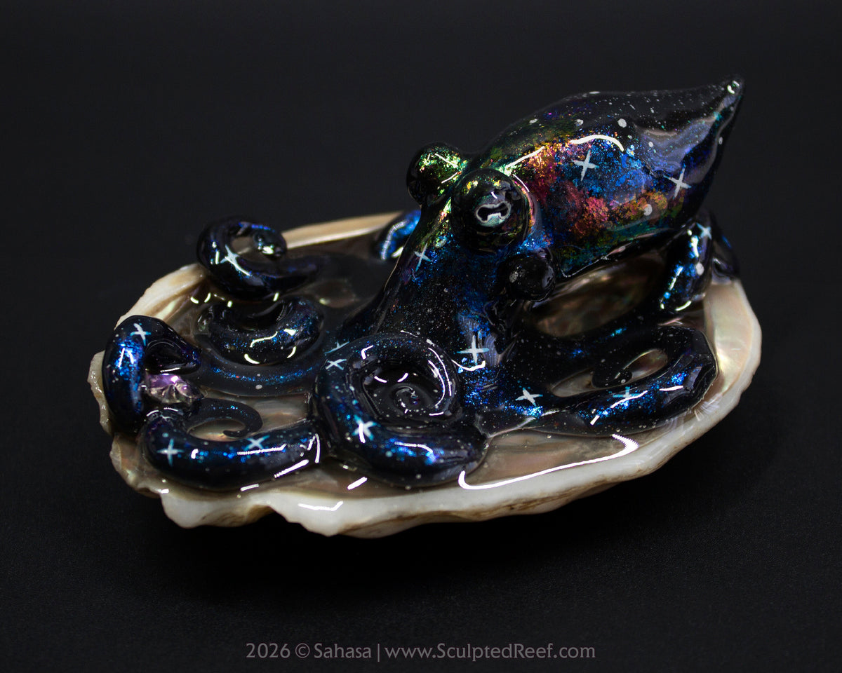 TITANIA - Shelltopus - OOAK Nebula Octopus Sculpture