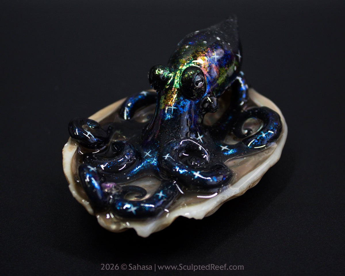 TITANIA - Shelltopus - OOAK Nebula Octopus Sculpture