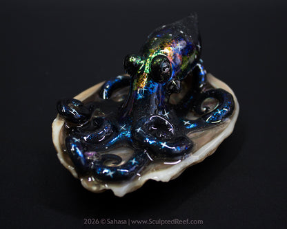 TITANIA - Shelltopus - OOAK Nebula Octopus Sculpture