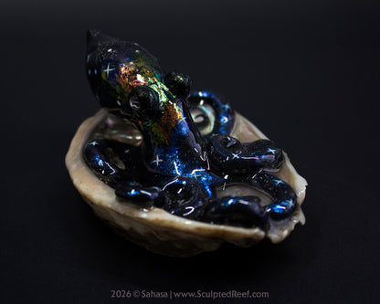 TITANIA - Shelltopus - OOAK Nebula Octopus Sculpture