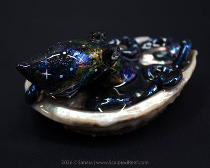 TITANIA - Shelltopus - OOAK Nebula Octopus Sculpture