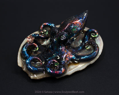 PHOEBE - Shelltopus - OOAK Nebula Octopus Sculpture
