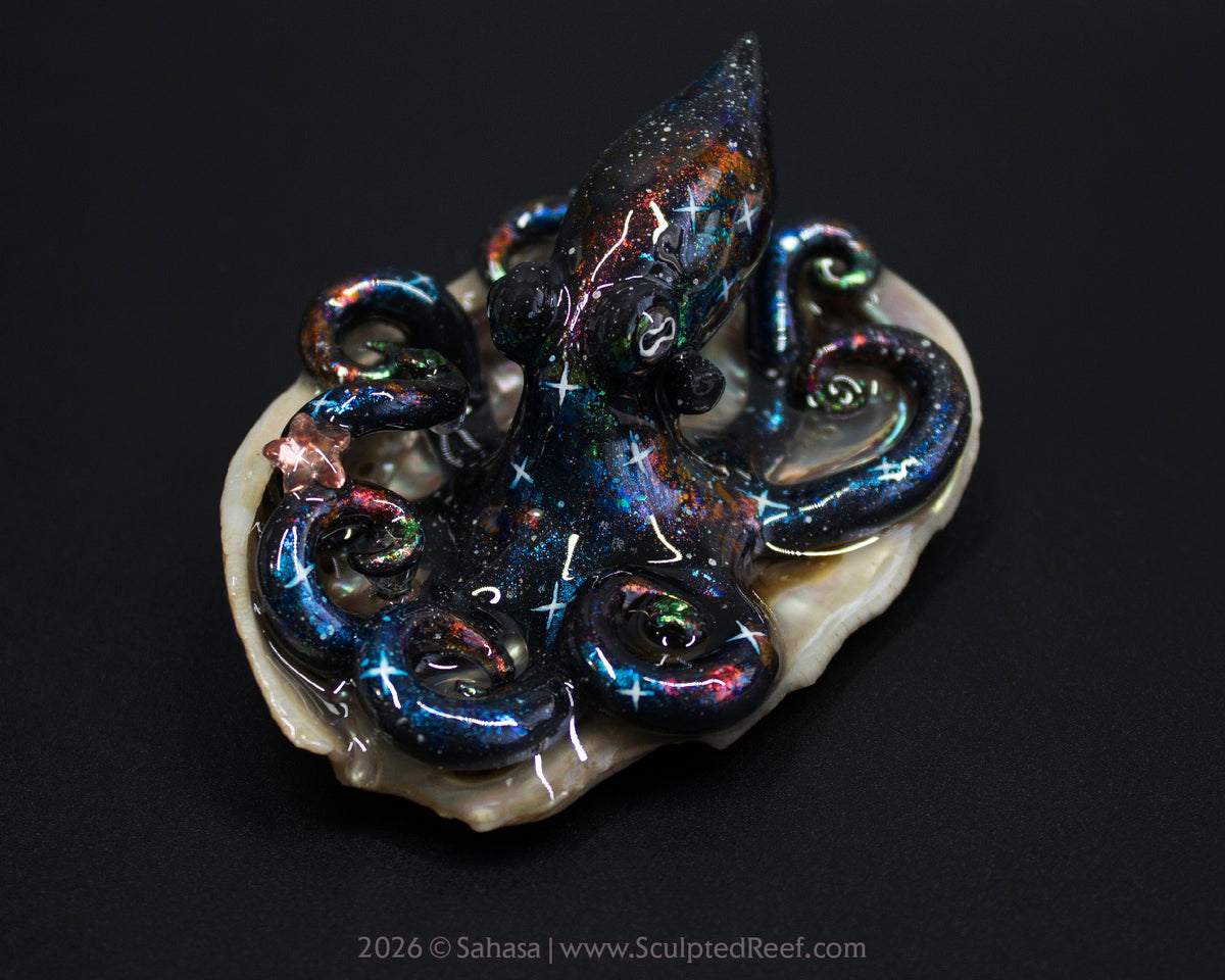 PHOEBE - Shelltopus - OOAK Nebula Octopus Sculpture
