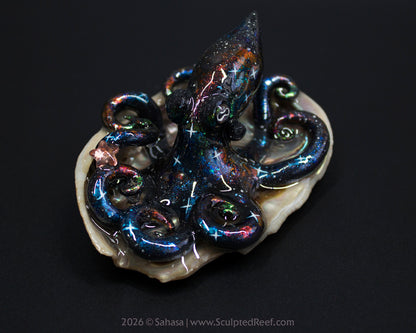 PHOEBE - Shelltopus - OOAK Nebula Octopus Sculpture