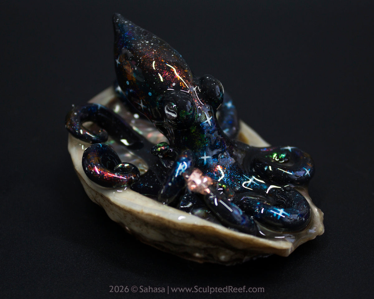 PHOEBE - Shelltopus - OOAK Nebula Octopus Sculpture