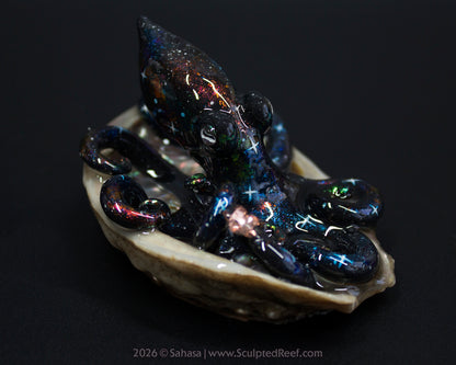 PHOEBE - Shelltopus - OOAK Nebula Octopus Sculpture
