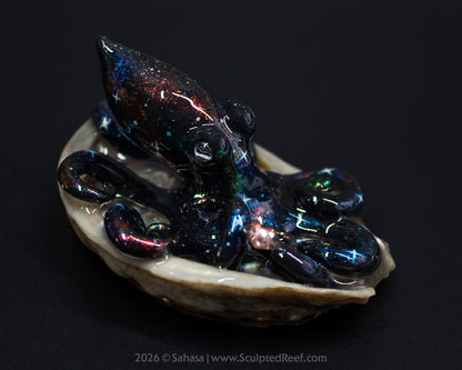 PHOEBE - Shelltopus - OOAK Nebula Octopus Sculpture