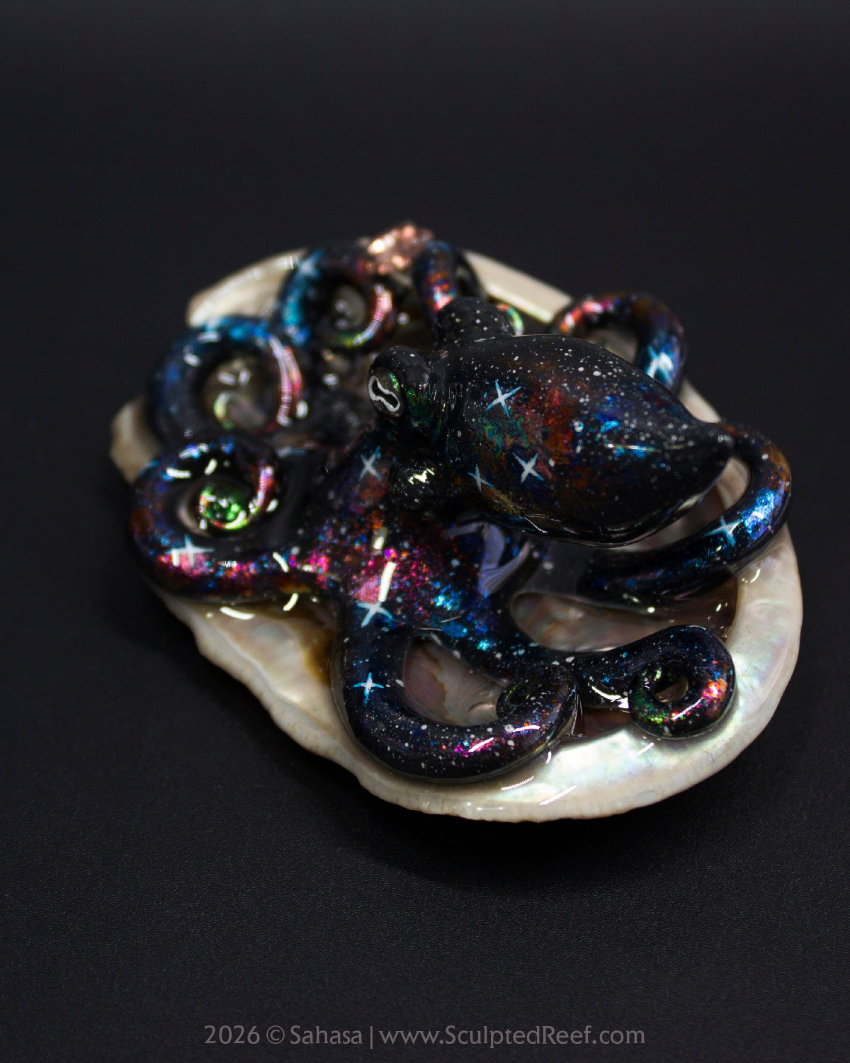 PHOEBE - Shelltopus - OOAK Nebula Octopus Sculpture