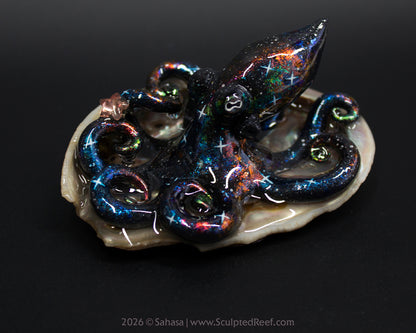 PHOEBE - Shelltopus - OOAK Nebula Octopus Sculpture