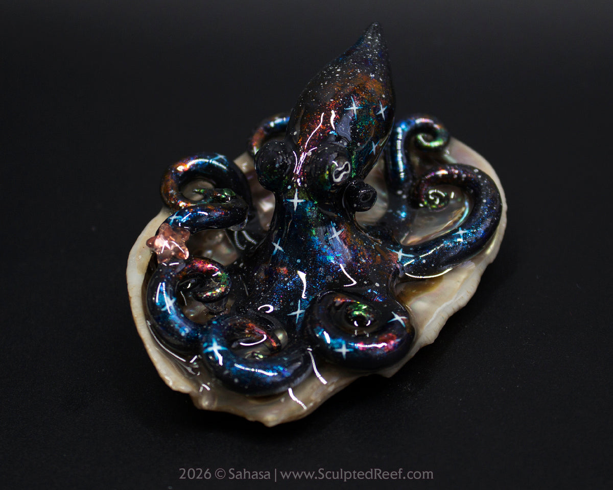 PHOEBE - Shelltopus - OOAK Nebula Octopus Sculpture