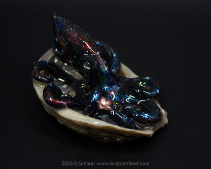PHOEBE - Shelltopus - OOAK Nebula Octopus Sculpture