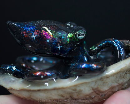 PHOEBE - Shelltopus - OOAK Nebula Octopus Sculpture