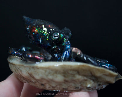 PHOEBE - Shelltopus - OOAK Nebula Octopus Sculpture
