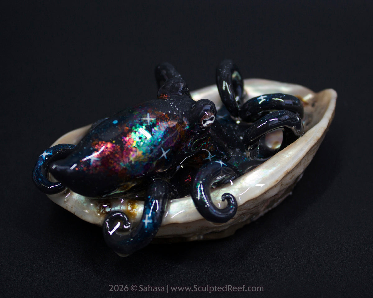 MEROPE - Shelltopus - OOAK Nebula Octopus Sculpture