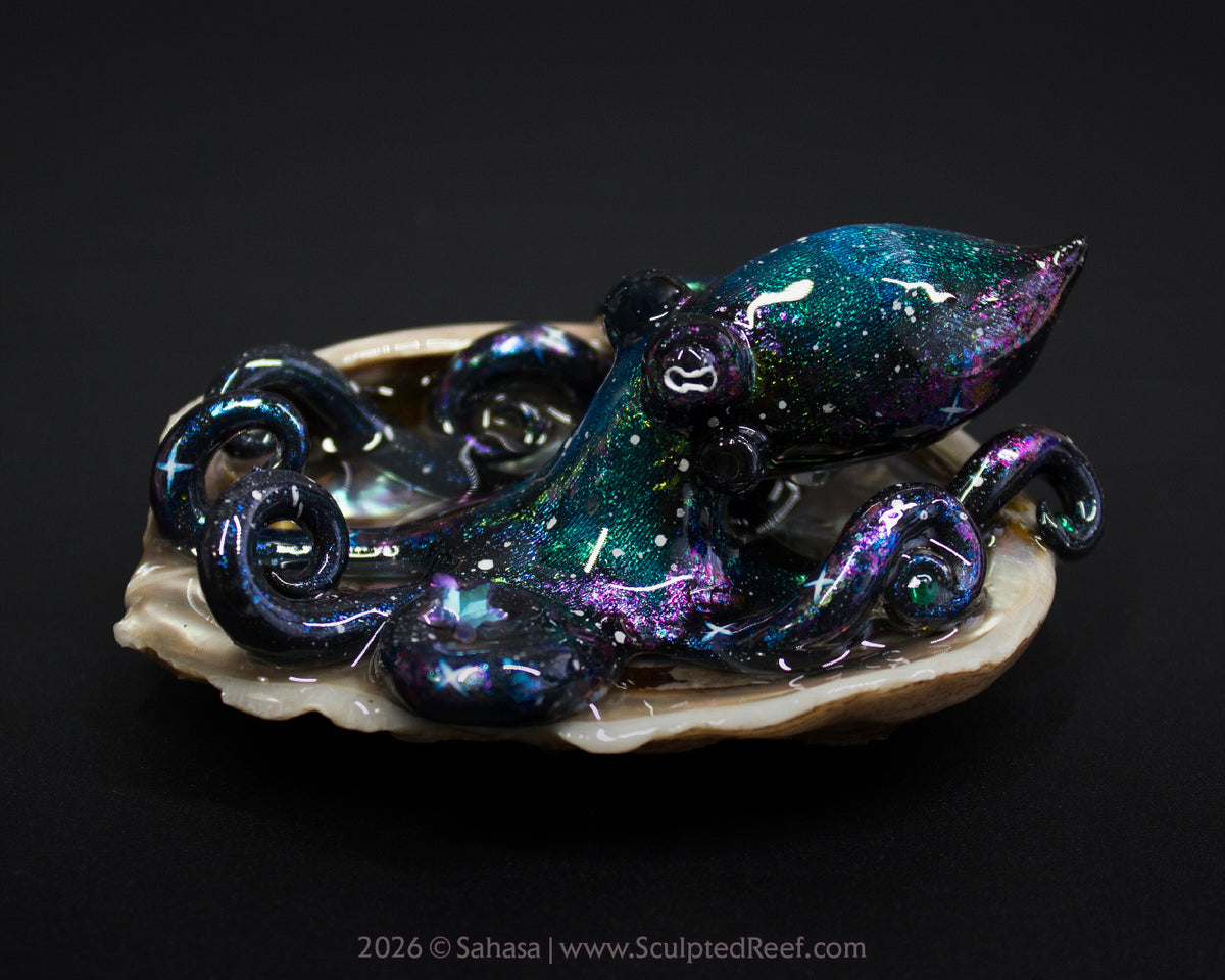 ROSALIND - Shelltopus - OOAK Nebula Octopus Sculpture