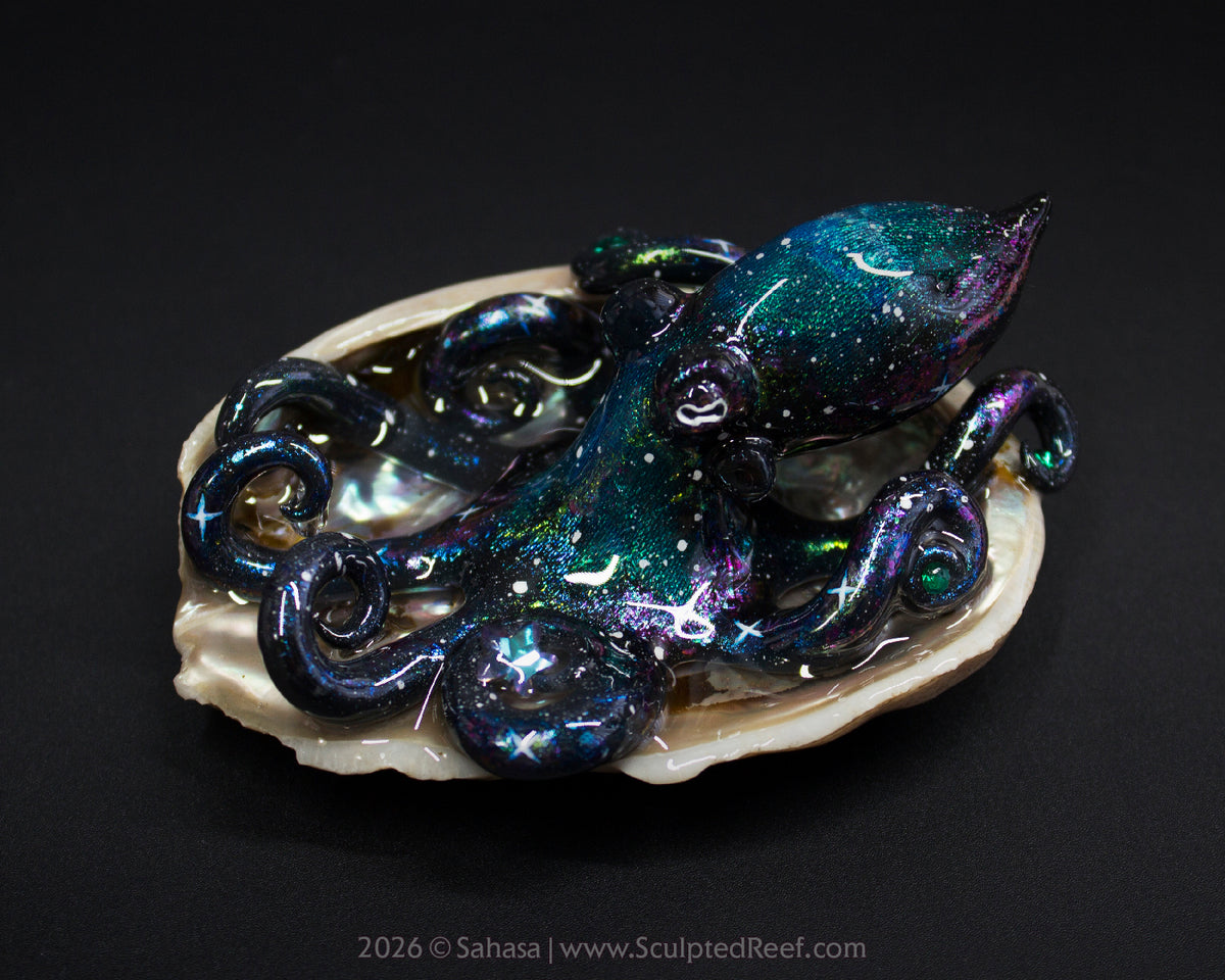 ROSALIND - Shelltopus - OOAK Nebula Octopus Sculpture