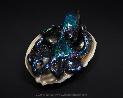 ROSALIND - Shelltopus - OOAK Nebula Octopus Sculpture