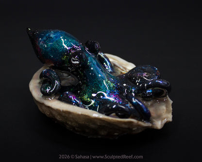 ROSALIND - Shelltopus - OOAK Nebula Octopus Sculpture