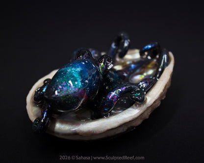 ROSALIND - Shelltopus - OOAK Nebula Octopus Sculpture
