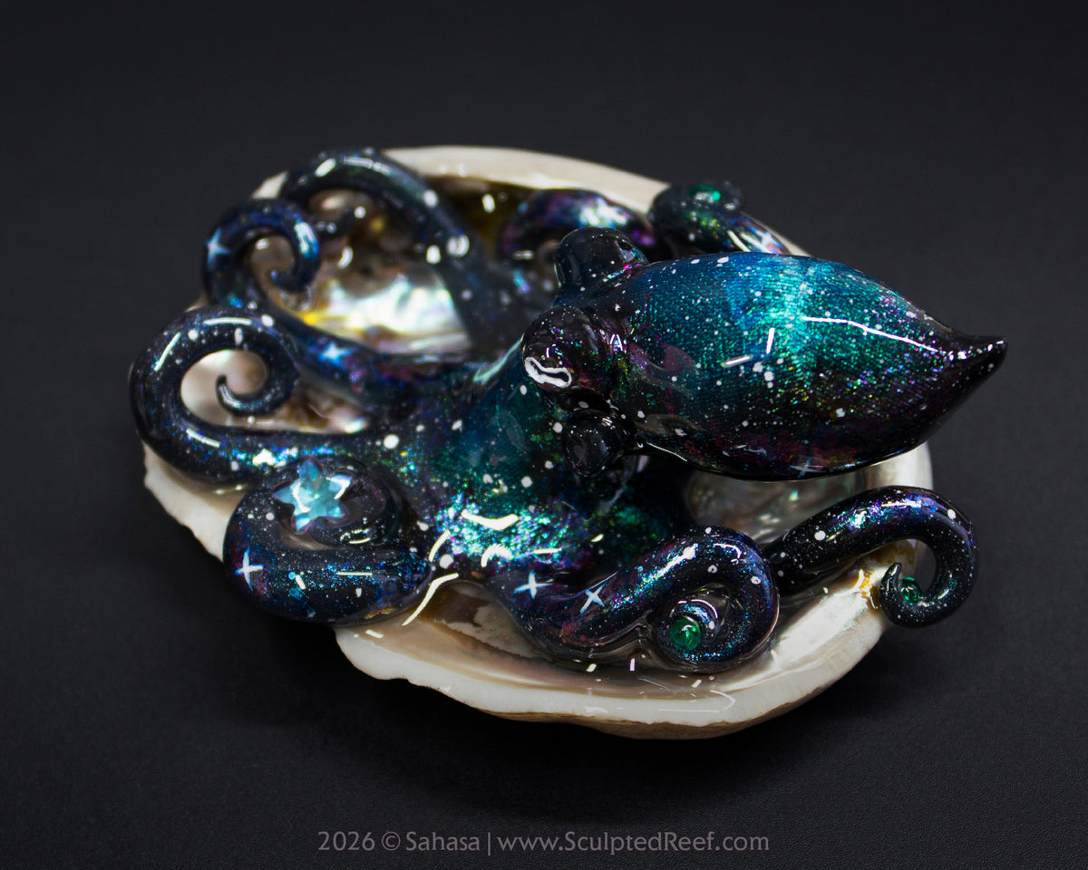 ROSALIND - Shelltopus - OOAK Nebula Octopus Sculpture
