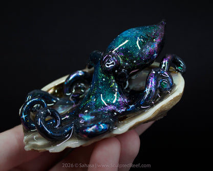 ROSALIND - Shelltopus - OOAK Nebula Octopus Sculpture