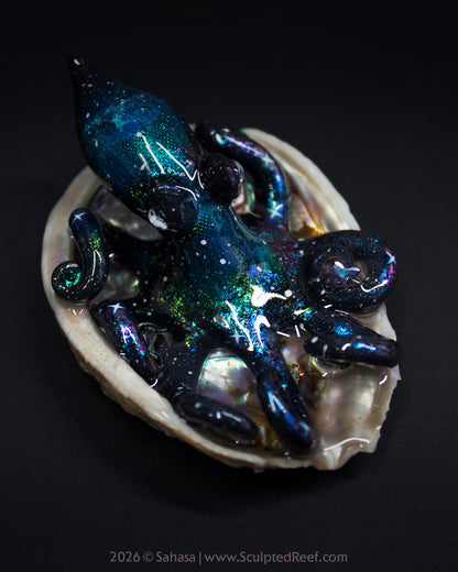 ROSALIND - Shelltopus - OOAK Nebula Octopus Sculpture