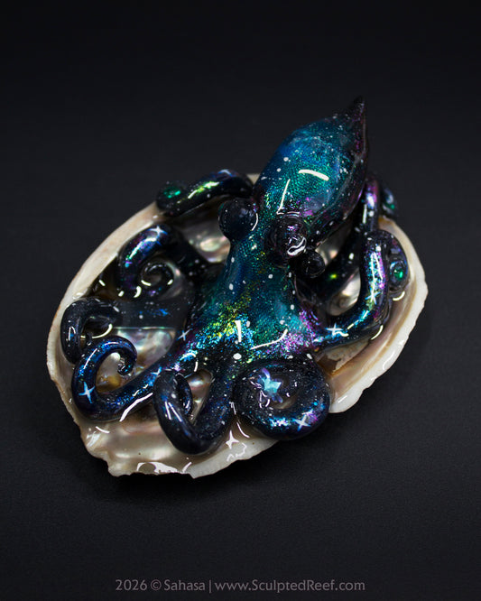 ROSALIND - Shelltopus - OOAK Nebula Octopus Sculpture
