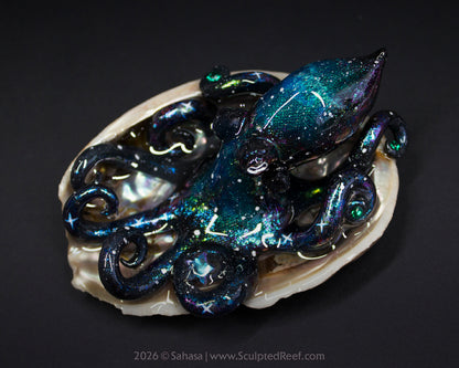 ROSALIND - Shelltopus - OOAK Nebula Octopus Sculpture