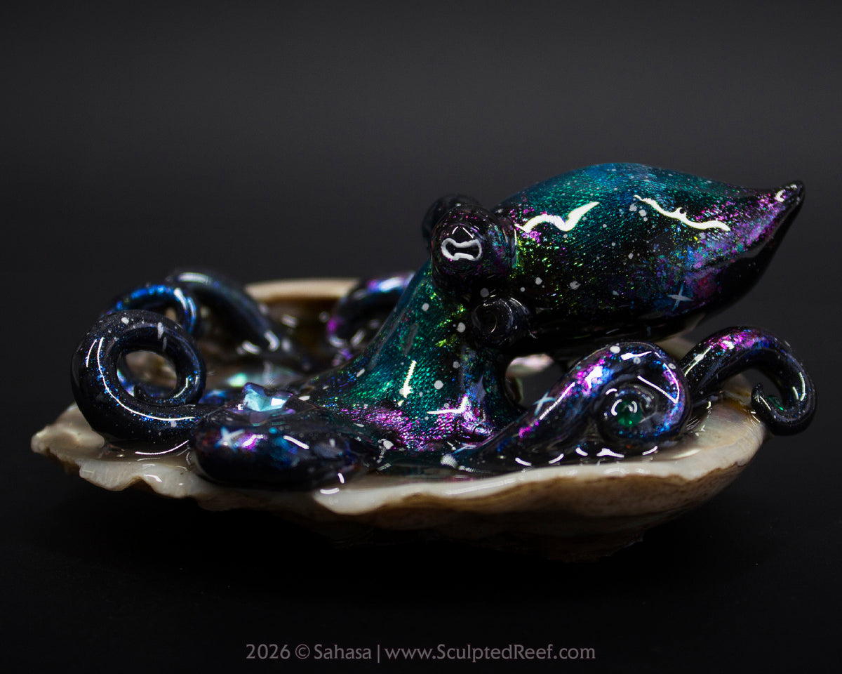 ROSALIND - Shelltopus - OOAK Nebula Octopus Sculpture
