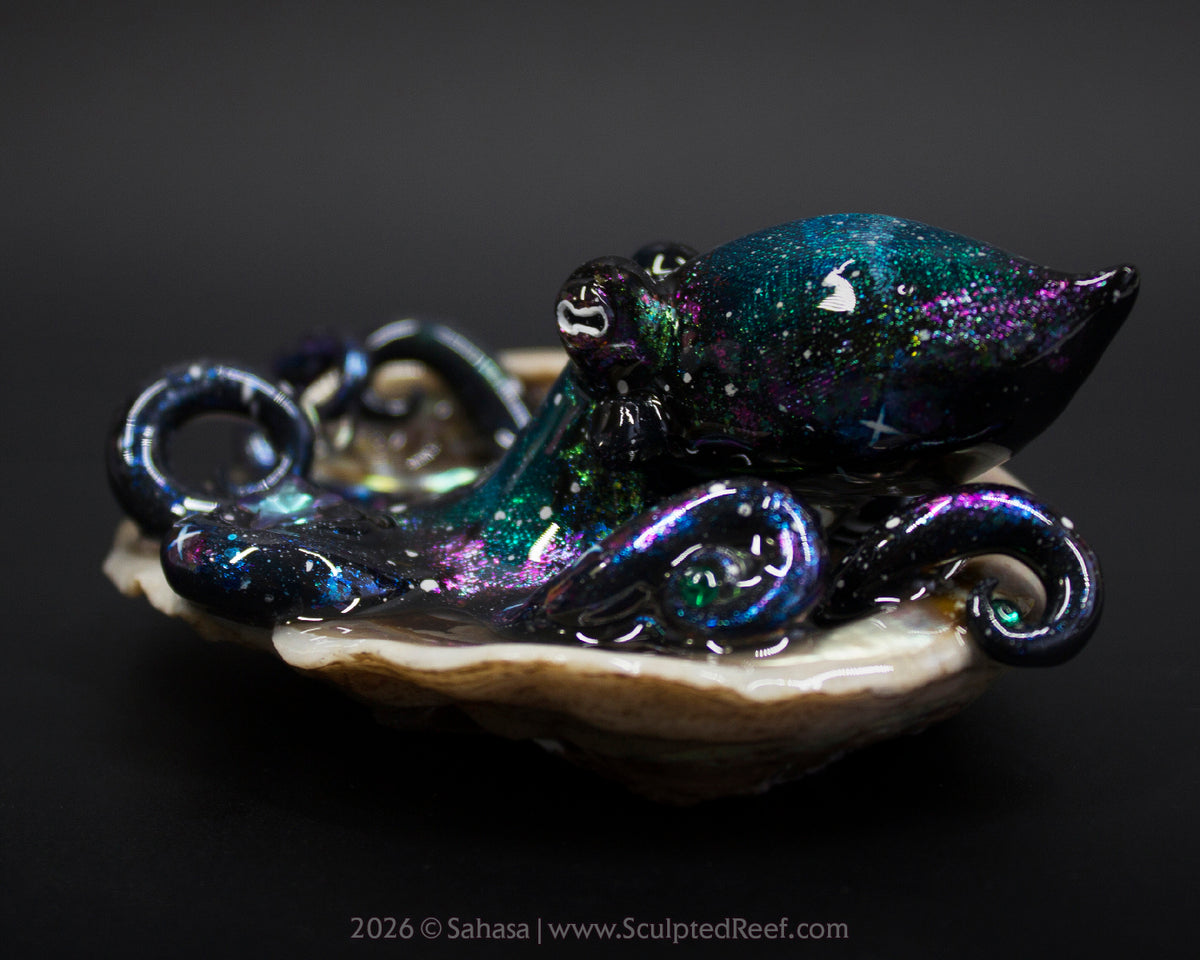ROSALIND - Shelltopus - OOAK Nebula Octopus Sculpture