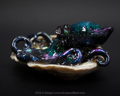 ROSALIND - Shelltopus - OOAK Nebula Octopus Sculpture