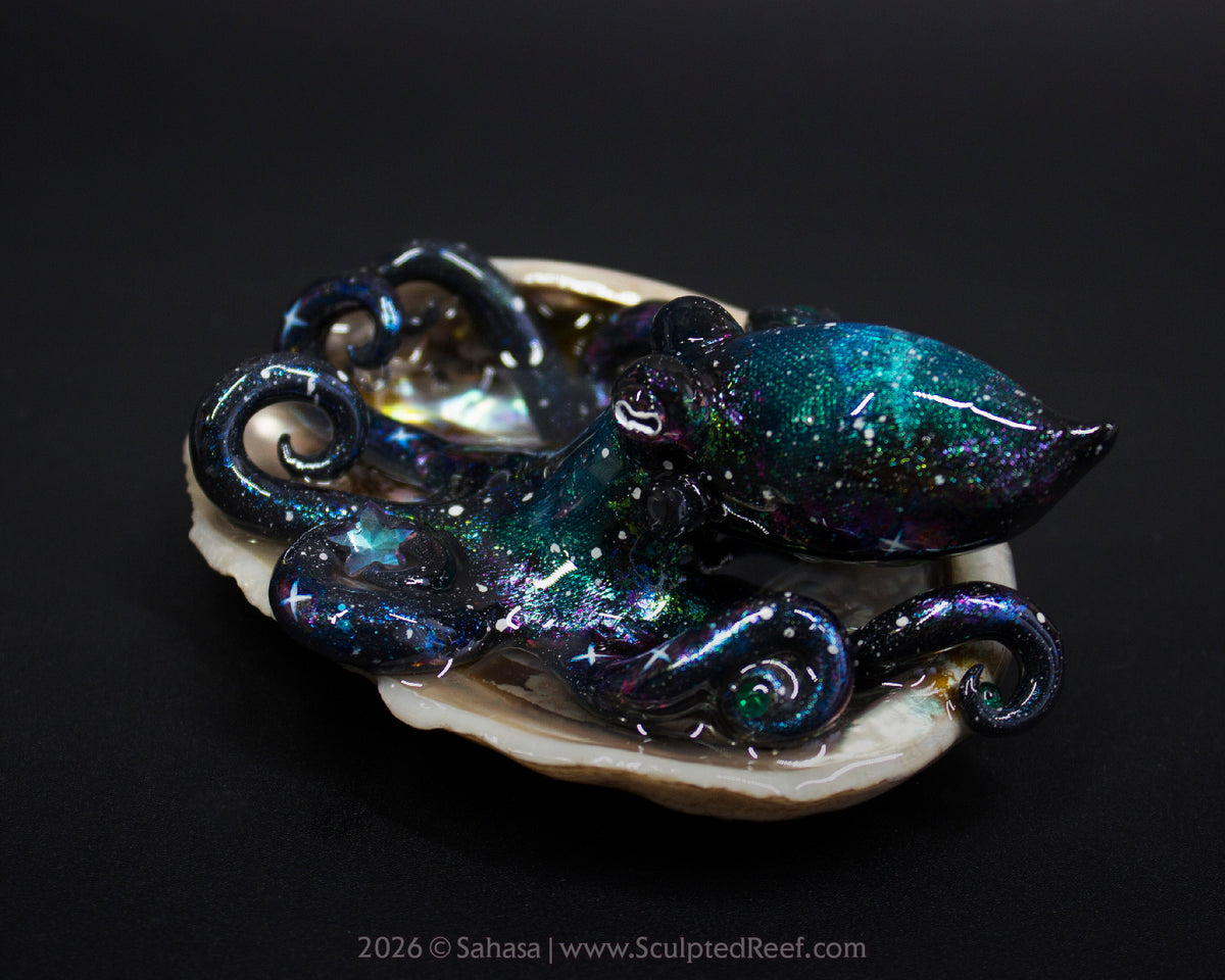 ROSALIND - Shelltopus - OOAK Nebula Octopus Sculpture