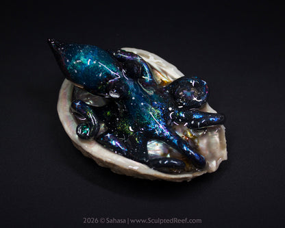 ROSALIND - Shelltopus - OOAK Nebula Octopus Sculpture