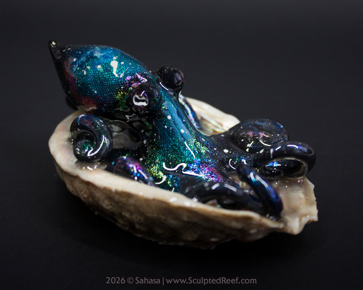 ROSALIND - Shelltopus - OOAK Nebula Octopus Sculpture