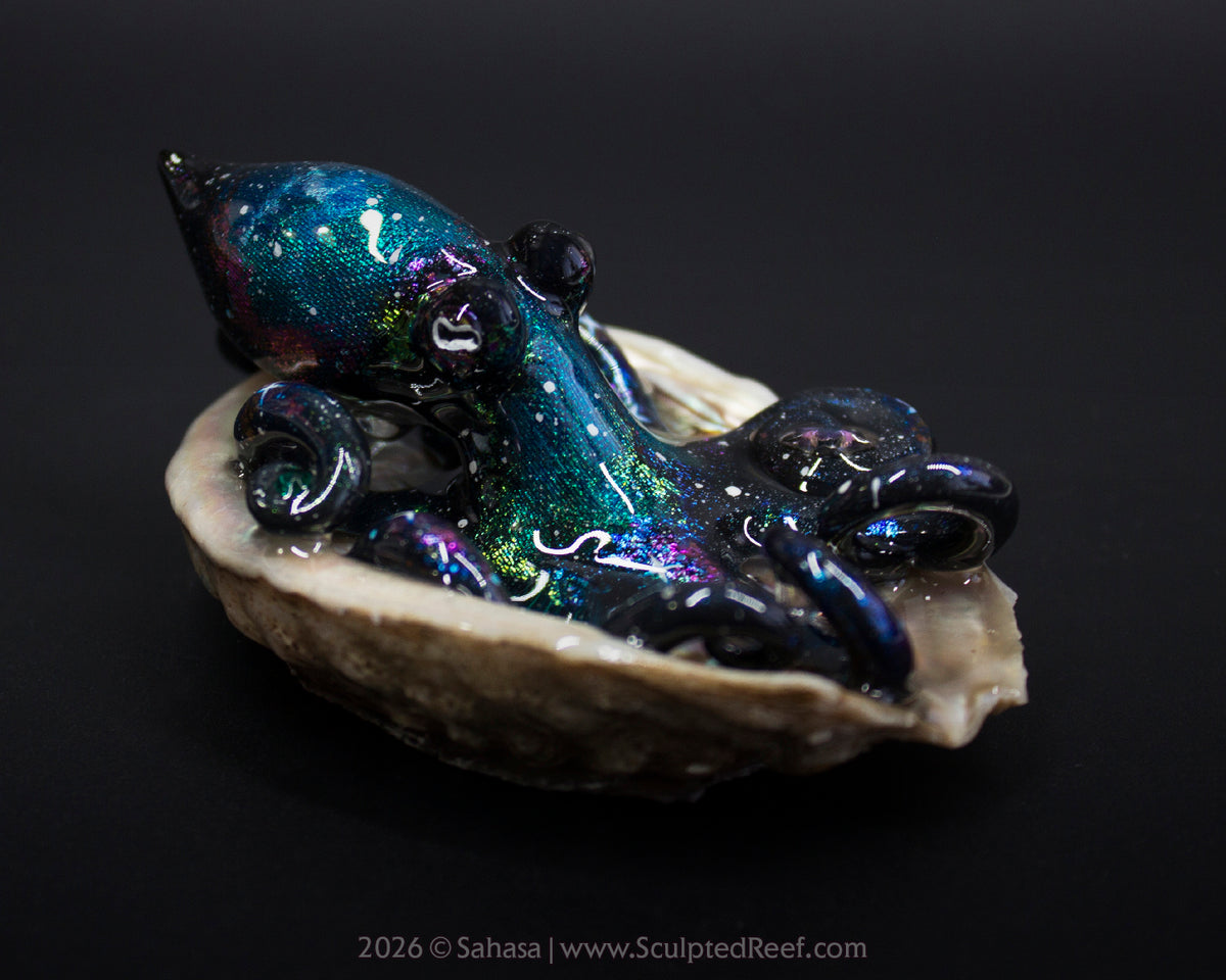 ROSALIND - Shelltopus - OOAK Nebula Octopus Sculpture