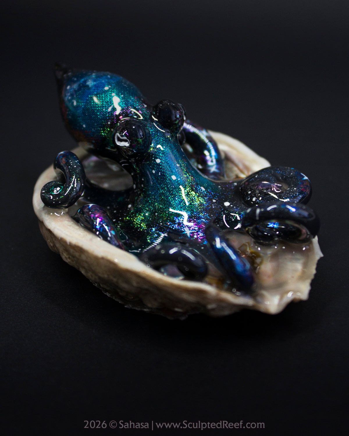 ROSALIND - Shelltopus - OOAK Nebula Octopus Sculpture