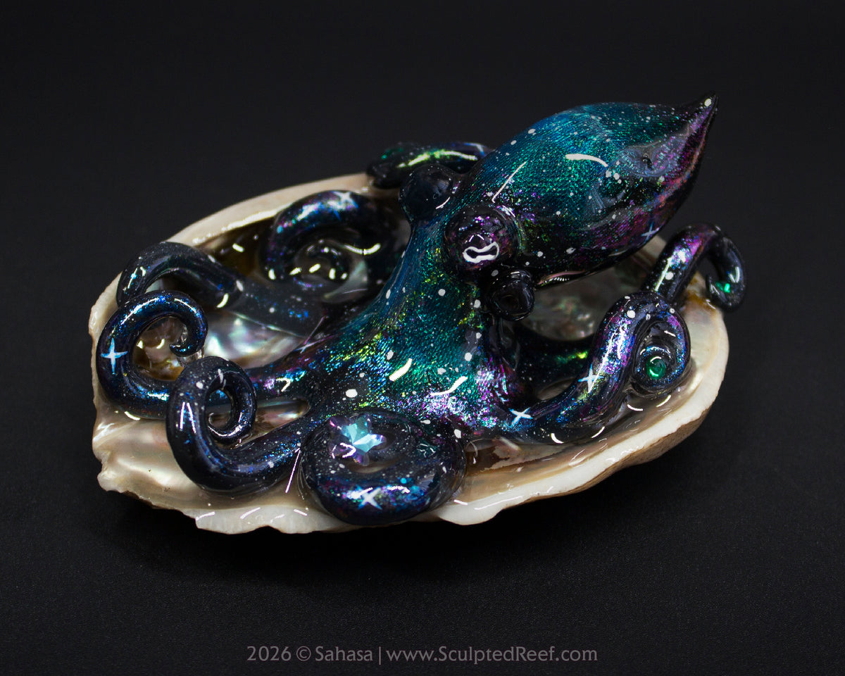 ROSALIND - Shelltopus - OOAK Nebula Octopus Sculpture