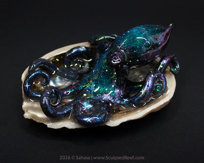 ROSALIND - Shelltopus - OOAK Nebula Octopus Sculpture