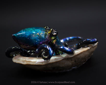 SELENE - Shelltopus - OOAK Nebula Octopus Sculpture
